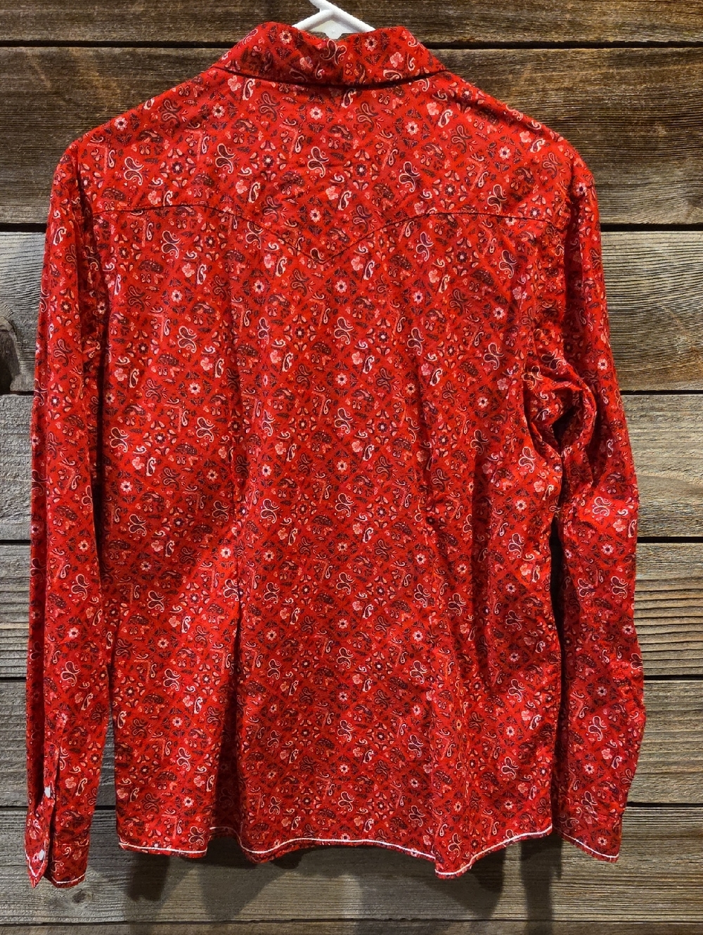 Panhandle Slim Rough Stock Women's Bandana Print  Western Shirt Size Large - Picture 2 of 10